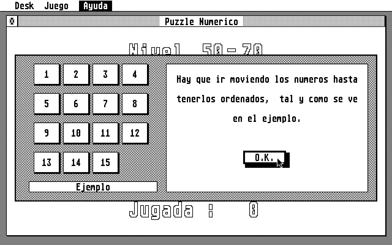 Puzzle Numerico atari screenshot